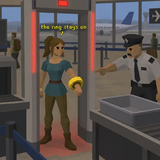 The ring stays on